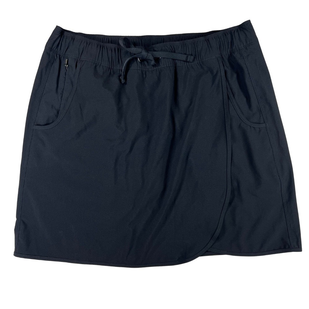 Patagonia Skort Women's M Black Athletic Hiking Golf Tennis Running Skirt